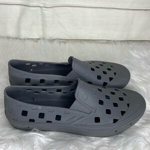 Vans Charcoal Perforated Slip-On Loafers